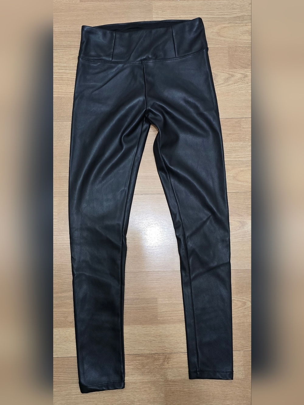 Hunter & Brown Black Faux Leather Leggings